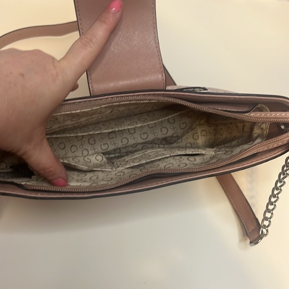 Guess Pink Monogram Crossbody Bag - Picture 2 of 7